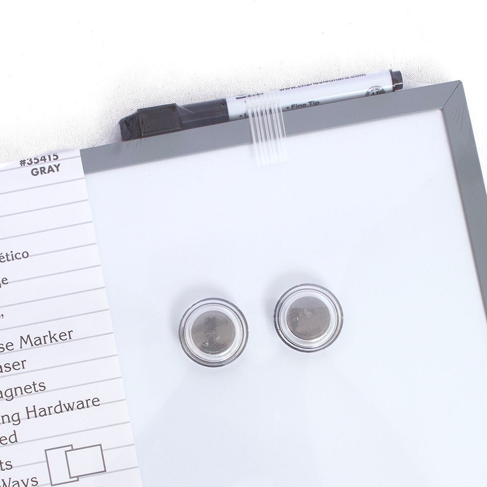 Leonard Dry Erase Grey Framed Board 17"x23"